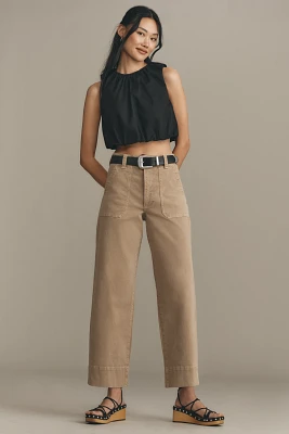 PAIGE Cameron Utility High-Rise Ankle Jeans
