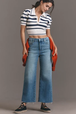 PAIGE Anessa High-Rise Crop Wide Leg Jeans