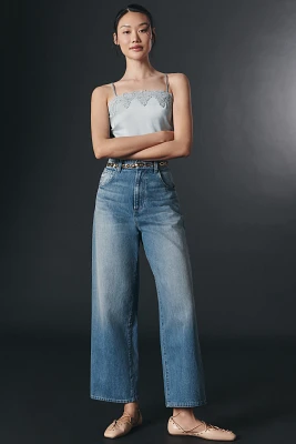 PAIGE Cameron Ankle High-Rise Straight-Leg Jeans