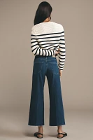 PAIGE Spotlight High-Rise Crop Wide-Leg Jeans