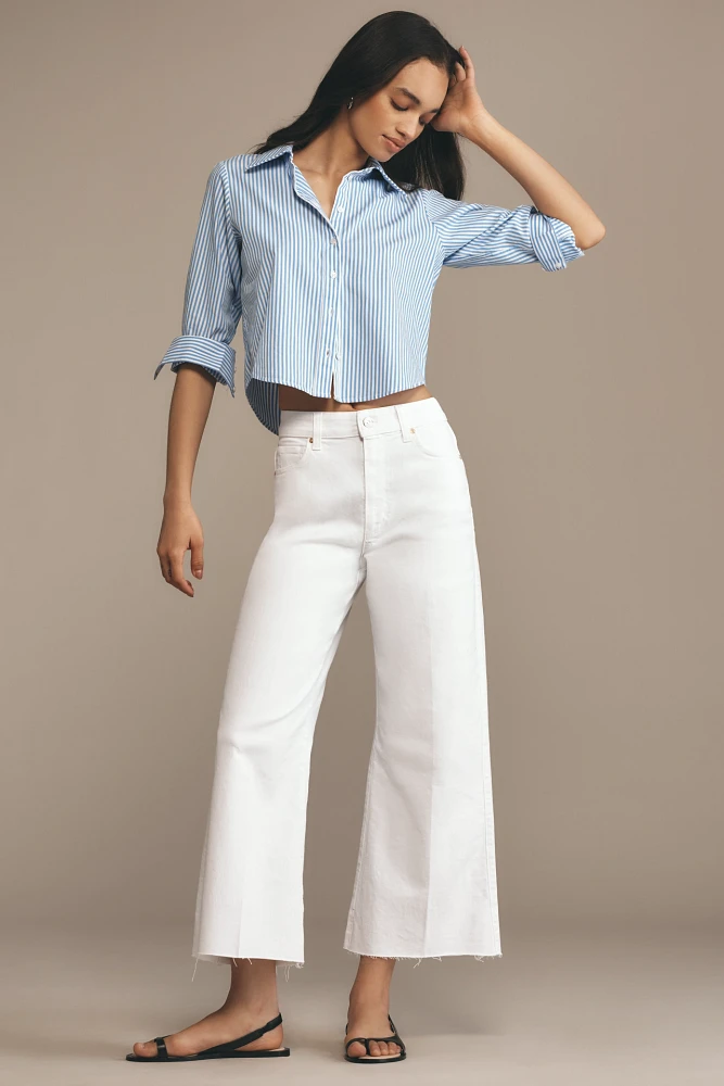 PAIGE The Anessa High-Rise Crop Wide-Leg Jeans