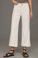 PAIGE Brooklyn High-Rise Crop Wide-Leg Jeans