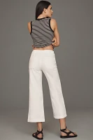 PAIGE Brooklyn High-Rise Crop Wide-Leg Jeans