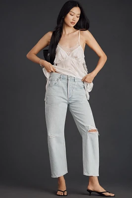 Citizens of Humanity Dahlia Bow-Leg Baby Roll High-Rise Relaxed Jeans