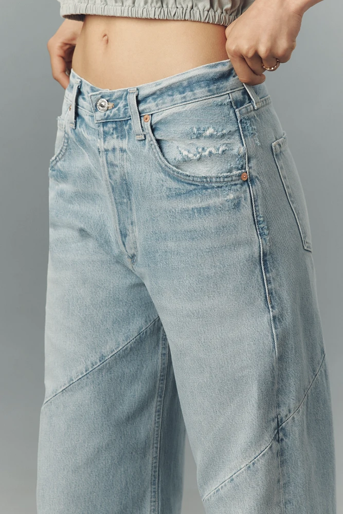 Citizens of Humanity Ayla Swirl High-Rise Tapered Jeans