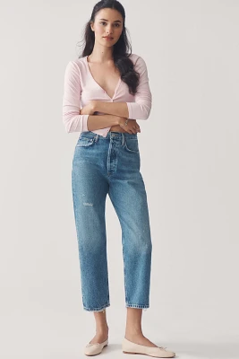 AGOLDE 90s High-Rise Crop Straight-Leg Jeans