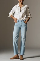 MOTHER The Rambler High-Rise Straight-Leg Ankle Jeans