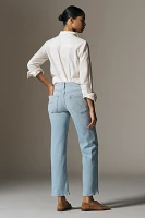 MOTHER The Rambler High-Rise Straight-Leg Ankle Jeans