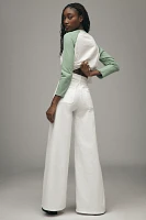 MOTHER The Undercover Sneak Patch Pocket High-Rise Wide-Leg Jeans