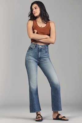 MOTHER The Scooter High-Rise Bootcut Ankle Jeans