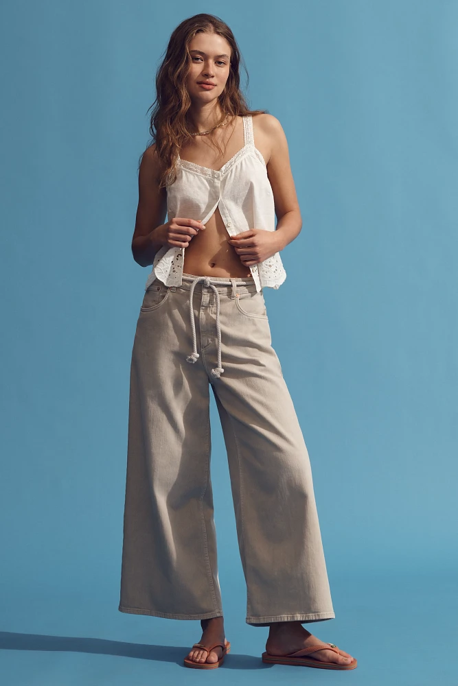 Closed Lyna High-Rise Crop Wide Leg Jeans