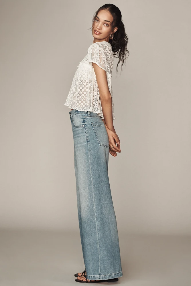 Pistola Jadyn Mid-Rise Wide-Leg Jeans