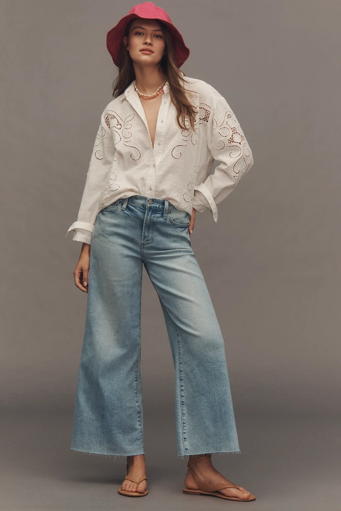 Pistola Izzy Mid-Rise Crop Wide-Leg Jeans