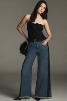 The Adi Tuxedo Mid-Rise Flare Jeans by Pilcro