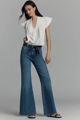 The Robbie High-Rise Flared Fray Jeans