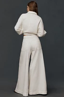 The Olli Regenerative Cotton High-Rise Wide-Leg Flare Jeans by Pilcro