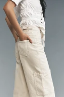 Damson Madder Drew Mid-Rise Cargo Barrel Jeans