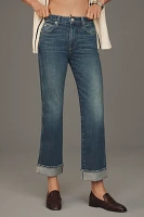 AMO Rosa Mid-Rise Cuffed Flare Jeans