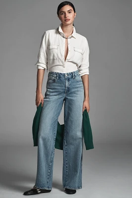 Good American Skate High-Rise Wide-Leg Jeans