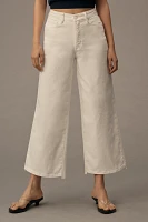 Good American Waist High-Rise Crop Palazzo Jeans