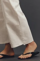Good American Waist High-Rise Crop Palazzo Jeans