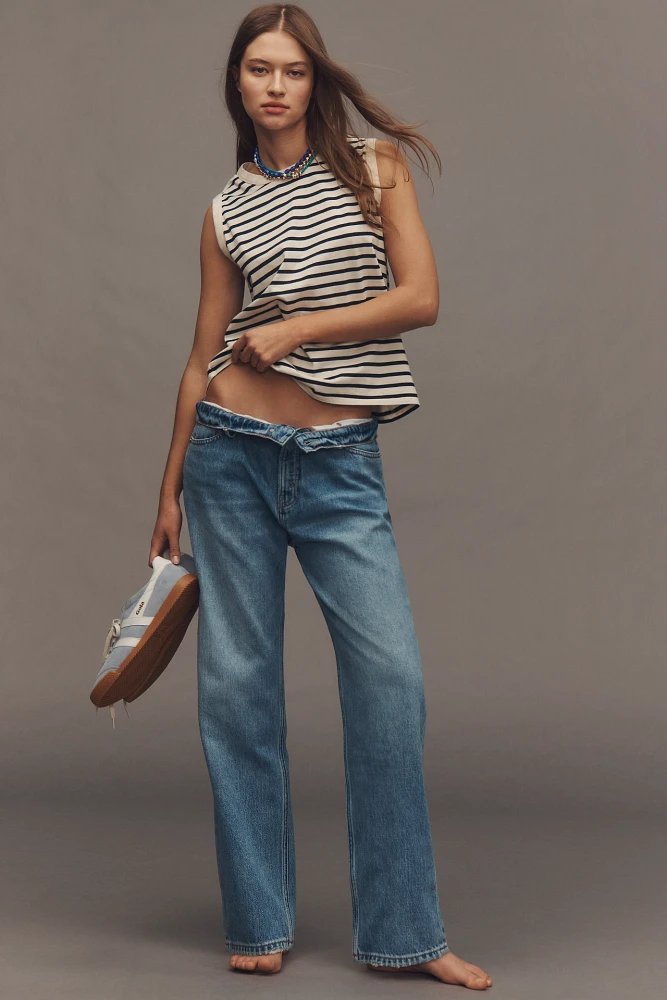 Good American Standard High-Rise Straight-Leg Jeans