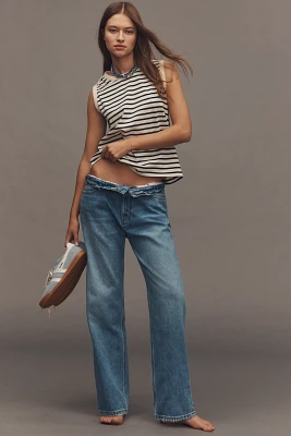 Good American Standard High-Rise Straight-Leg Jeans
