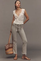 Good American Legs Soft-Tech High-Rise Crop Mini Bootcut Jeans
