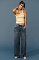 LE JEAN Luna High-Rise Relaxed Wide-Leg Jeans