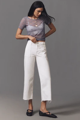 Fidelity Denim Joni Utility High-Rise Crop Wide-Leg Jeans