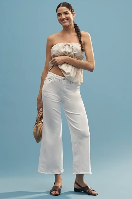 Fidelity Denim Ziggy High-Rise Crop Wide-Leg Jeans