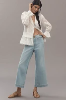 Pilcro Rainbow High-Rise Crop-Flare Jeans