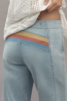 Pilcro Rainbow High-Rise Crop-Flare Jeans