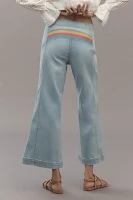 Pilcro Rainbow High-Rise Crop-Flare Jeans