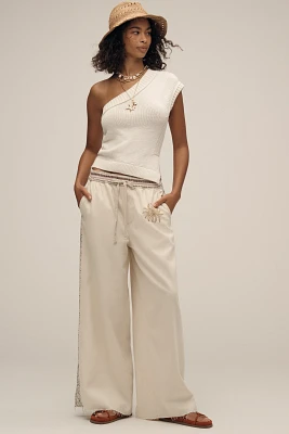Pilcro The Surfer Drawstring Pull-On Jeans