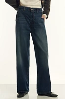 The Lonnie Cuffed High-Rise Crop Jeans by Pilcro