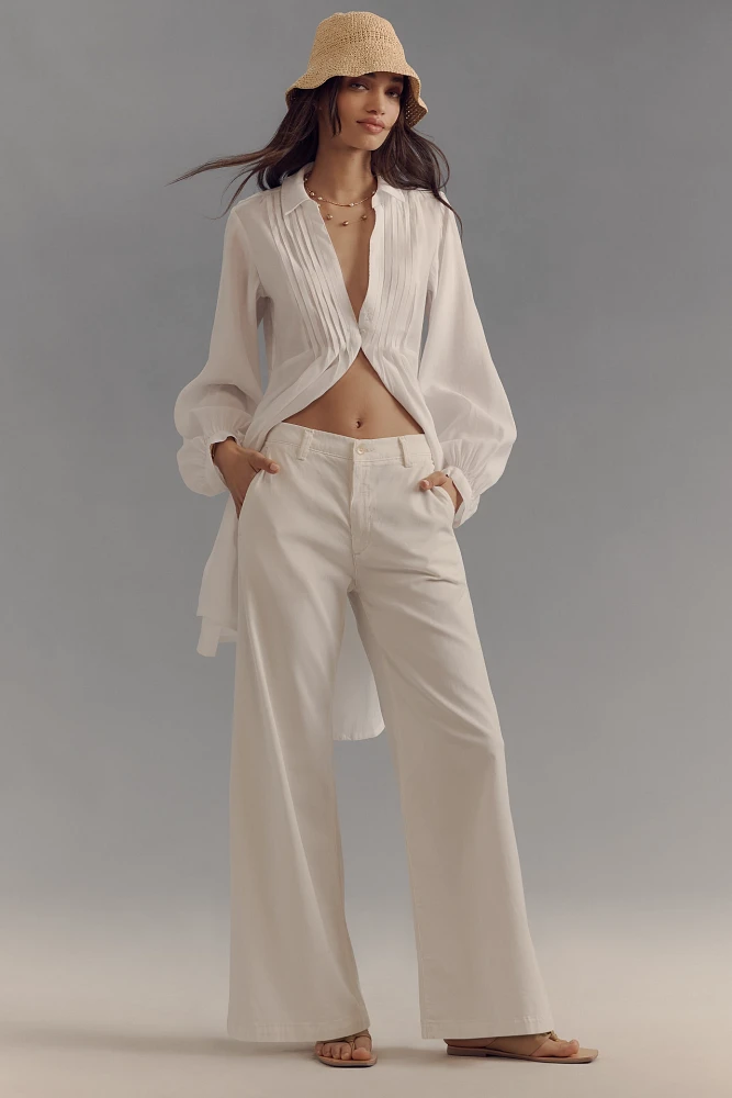 AG Caden Wide-Leg Trouser Pants
