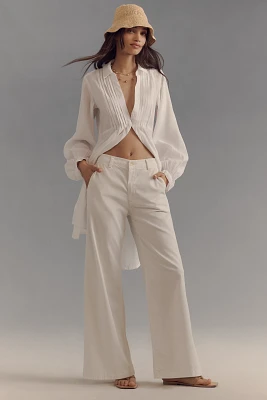AG Caden Wide-Leg Trouser Pants