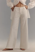 AG Caden Wide-Leg Trouser Pants