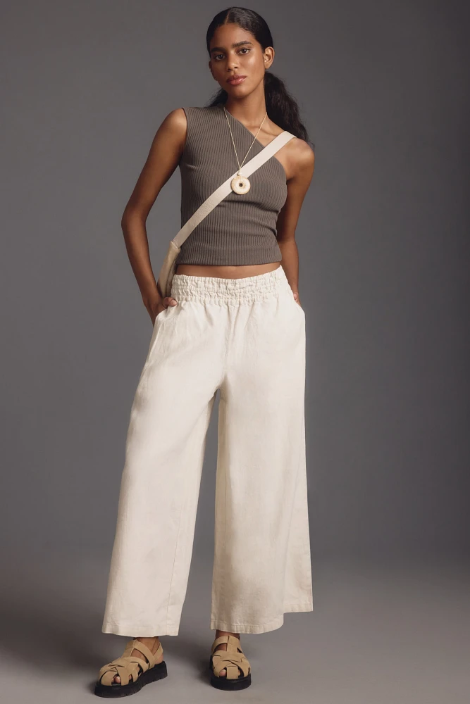 The Somerset Linen Pull-On Pants