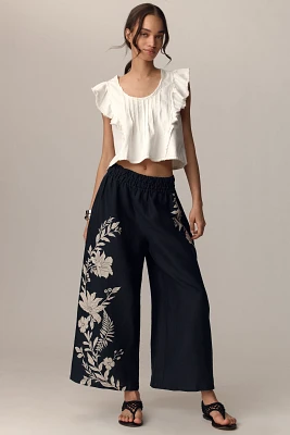 The Somerset Pull-On Pants: Printed Linen Edition
