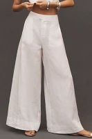 By Anthropologie Linen Palazzo Pants