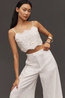 By Anthropologie Linen Palazzo Pants