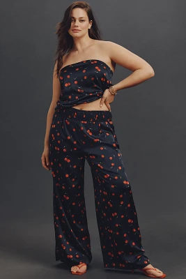 Hutch Plus Smocked-Waist Wide-Leg Pants