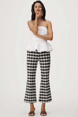 The Margot Kick-Flare Crop Pants by Maeve: Gingham Edition
