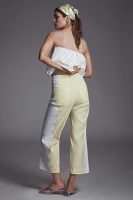 The Colette Embroidered Crop Wide-Leg Pants by Maeve