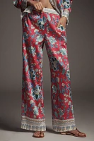 Maeve Printed Pull-On Pants