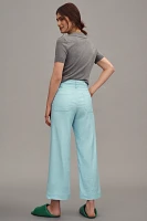 The Colette Linen Blend Crop Wide-Leg Pants by Maeve