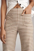 The Colette Ruffle-Hem Crop Wide-Leg Pants by Maeve