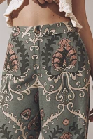 Sanctuary The Soft Printed Linen Blend Trouser Pants